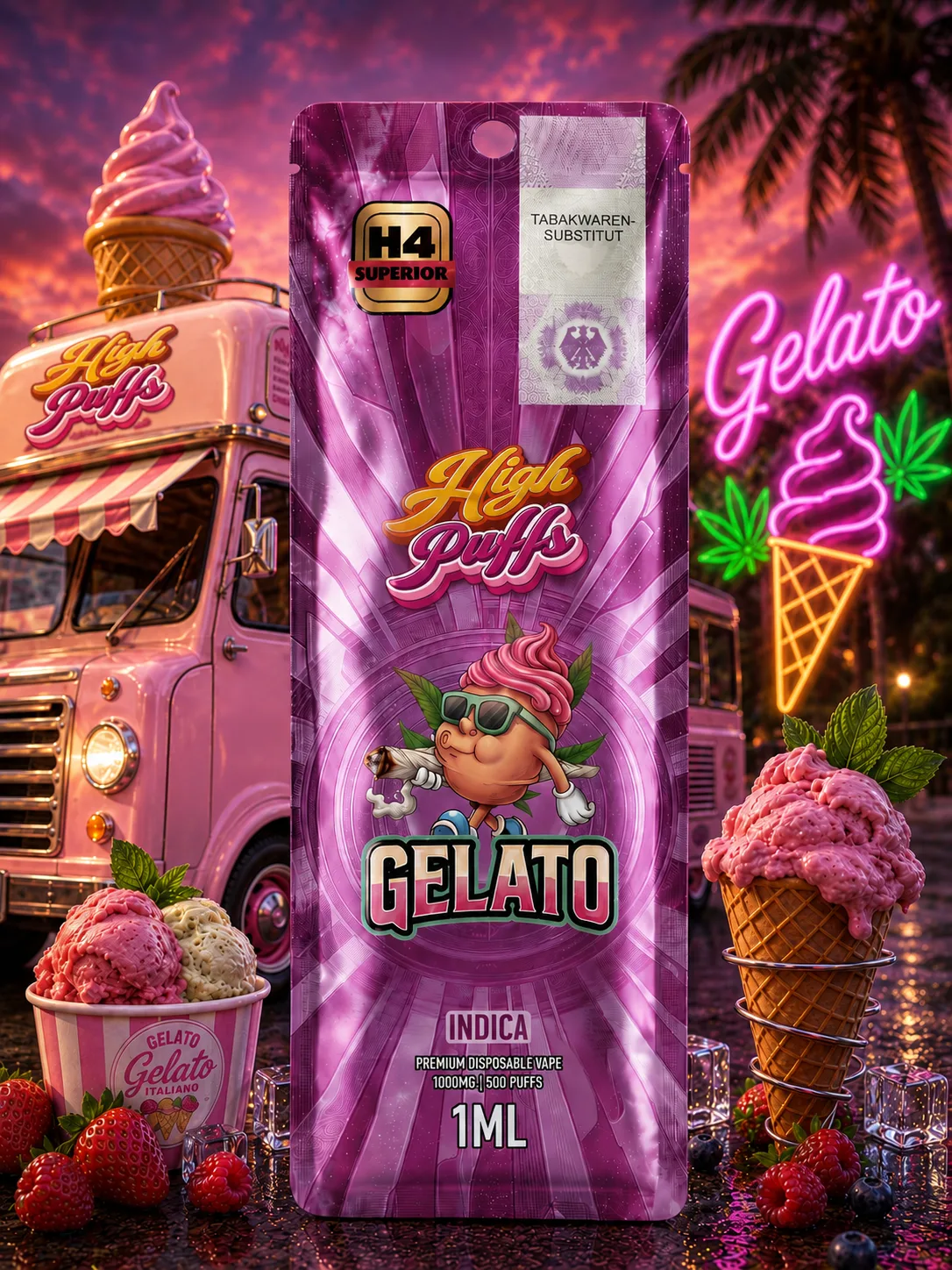 High Puff Gelato Einweg-Vape